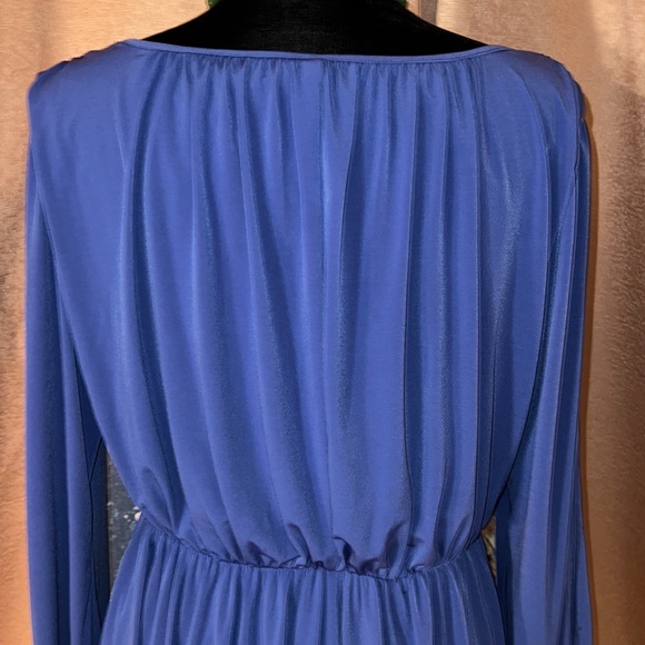 Ellen Tracy Size 4 Plum Balloon Long Sleeve Dress - Picture 9 of 15